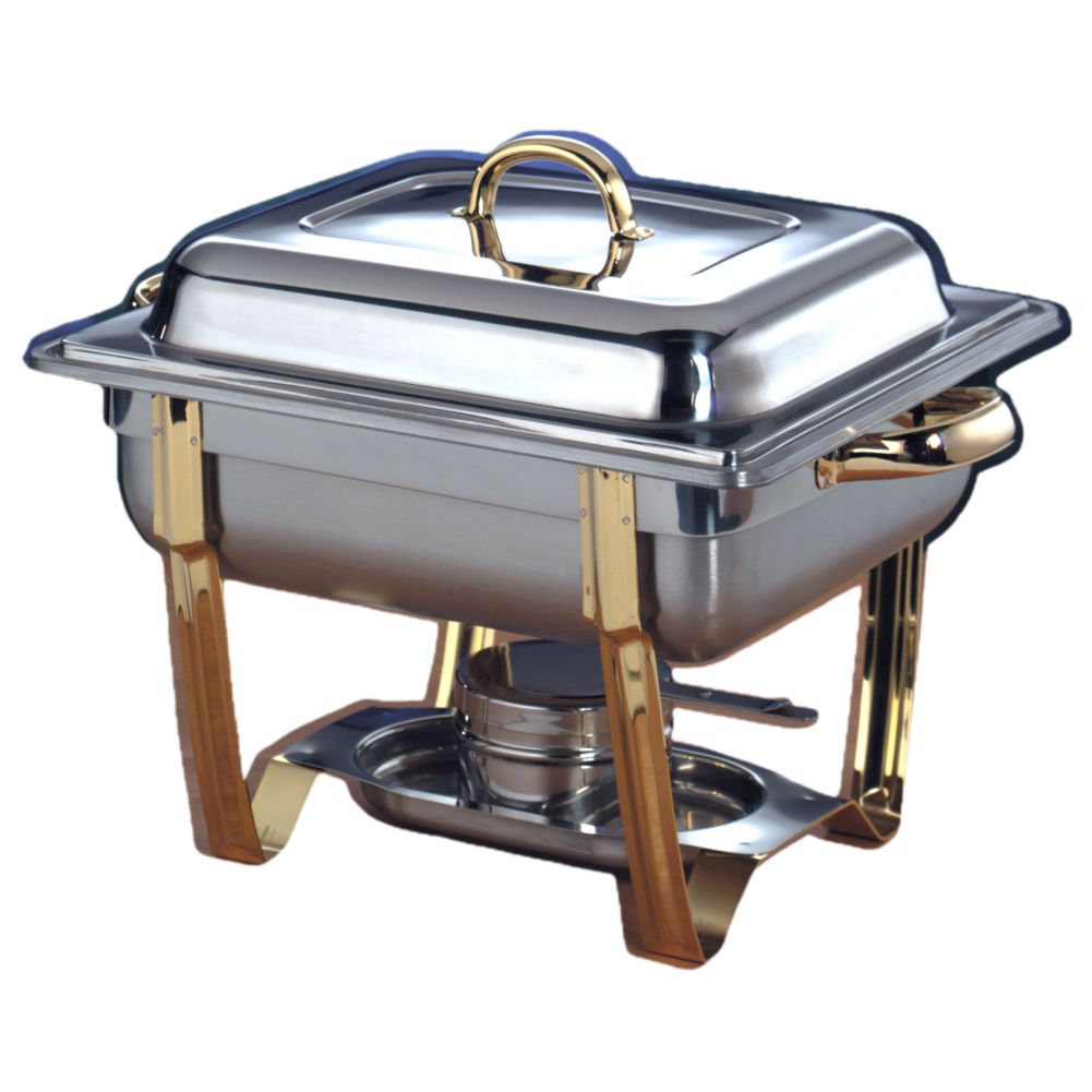 American Metalcraft Allegro&trade; Half-Size 5 Qt Stackable Chafer