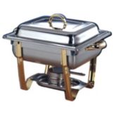 American Metalcraft Allegro&trade; Half-Size 5 Qt Stackable Chafer