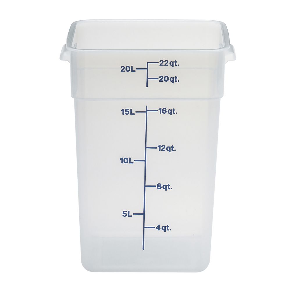 Cambro Translucent 22 Qt CamSquare&reg; Container