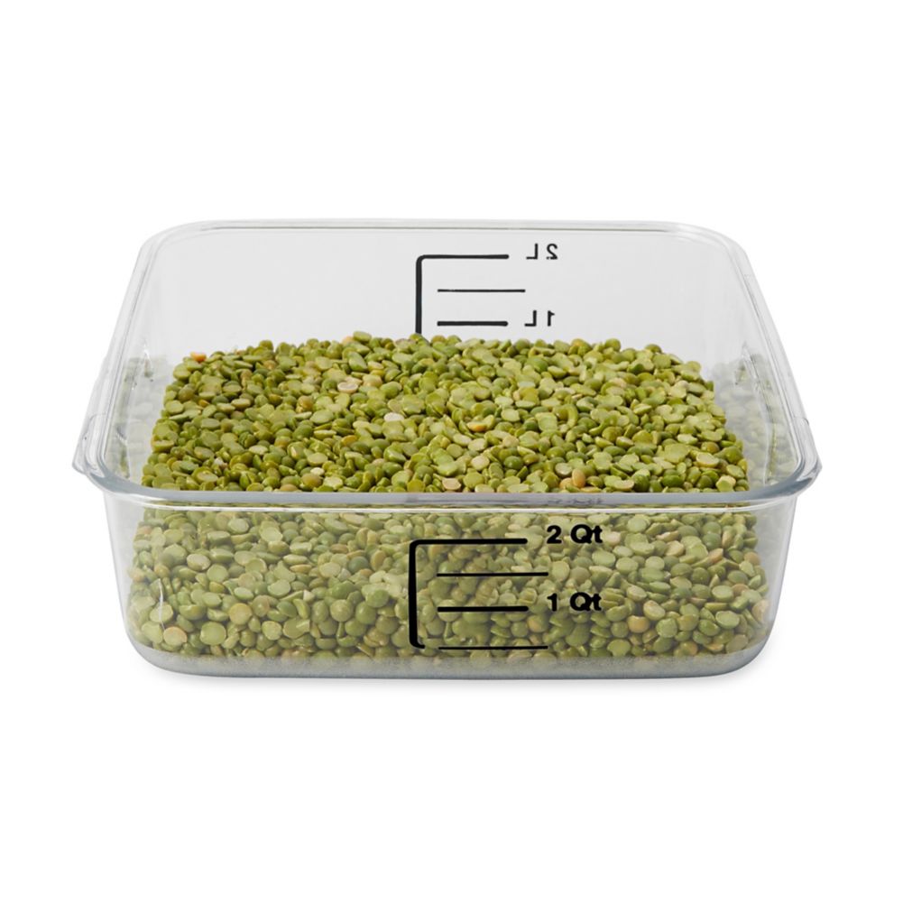 Rubbermaid Clear Space Saving 2 Qt Square Container