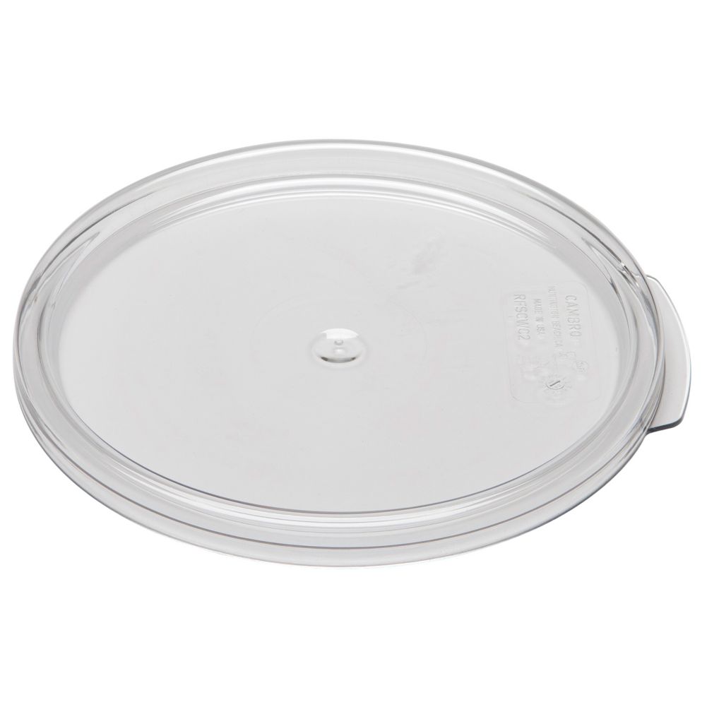 Cambro Clear Camwear&reg; Lid for Round 2 & 4 Qt Containers
