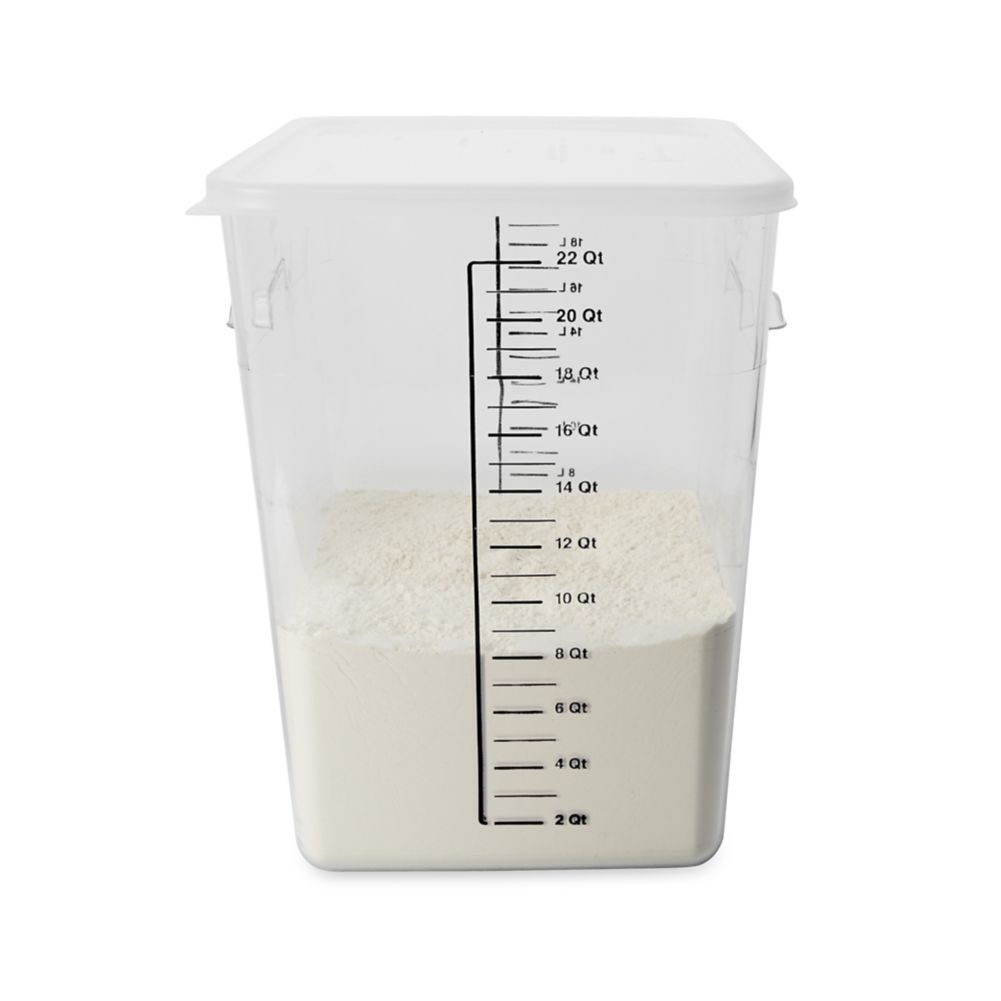 Rubbermaid Clear Space Saving 22 Qt Square Container