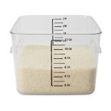 Rubbermaid Clear Space Saving 12 Qt Square Container