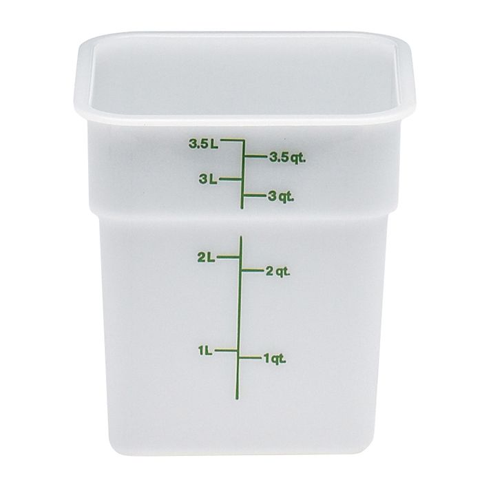 Cambro White Poly 4 Qt CamSquare&reg; Container