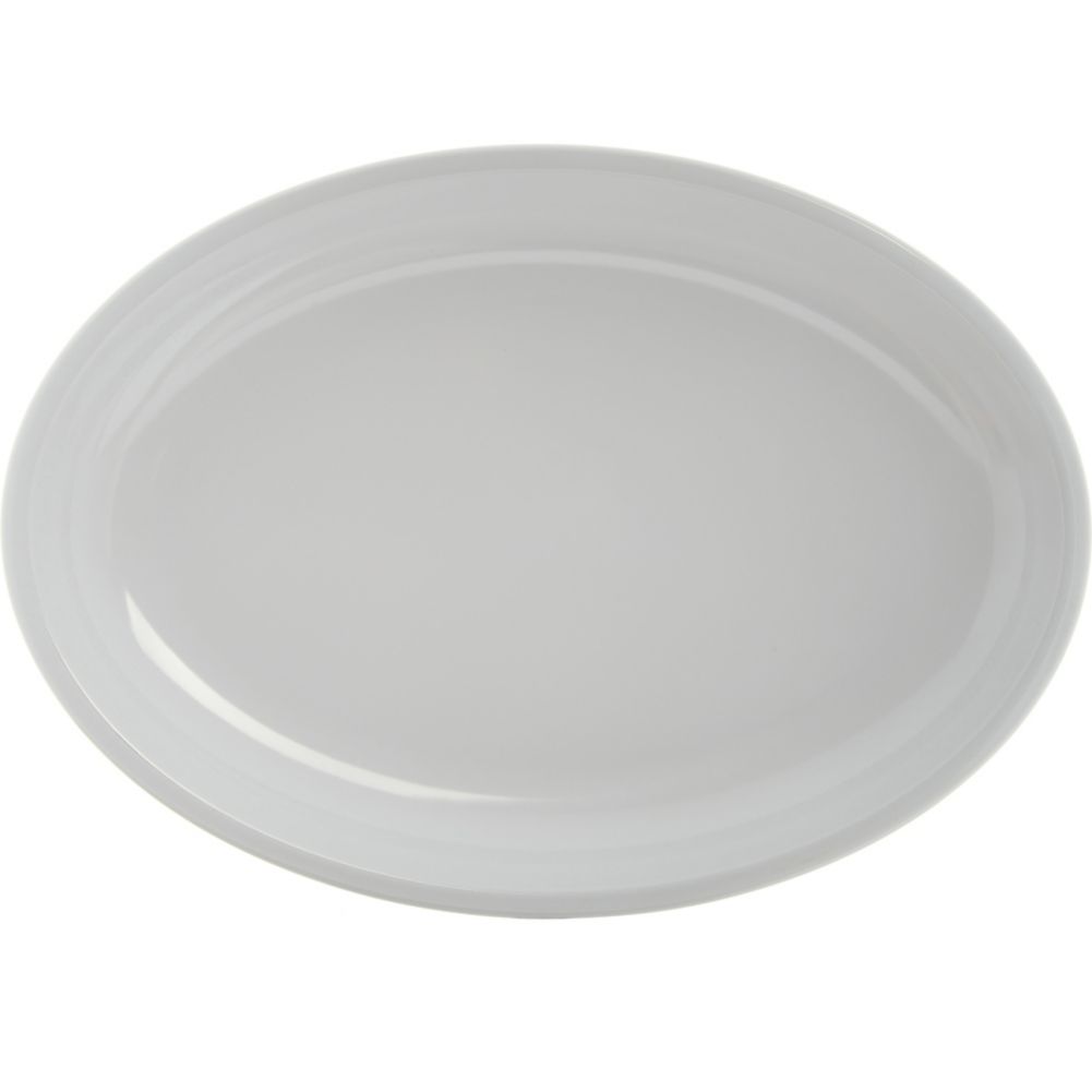 Designer Displayware Oval Platter, White, 19-3/16" x 13-3/4"