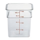 Cambro Clear Camwear&reg; 4 Qt CamSquare&reg; Container
