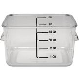 Rubbermaid Clear Space Saving 4 Qt Square Container