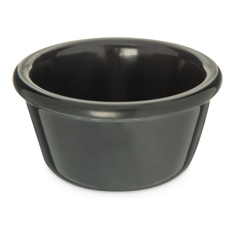 Carlisle&reg; Smooth Melamine Ramekin, Black, 4 oz