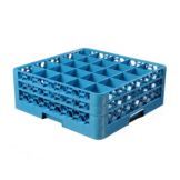 Carlisle&reg; OptiClean 25 Compartment Glass Rack w/ 2 Extenders, Blue