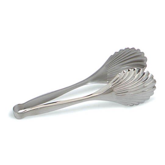 Carlisle&reg; 10" Stainless Steel Scalloped Bread Serving Tong