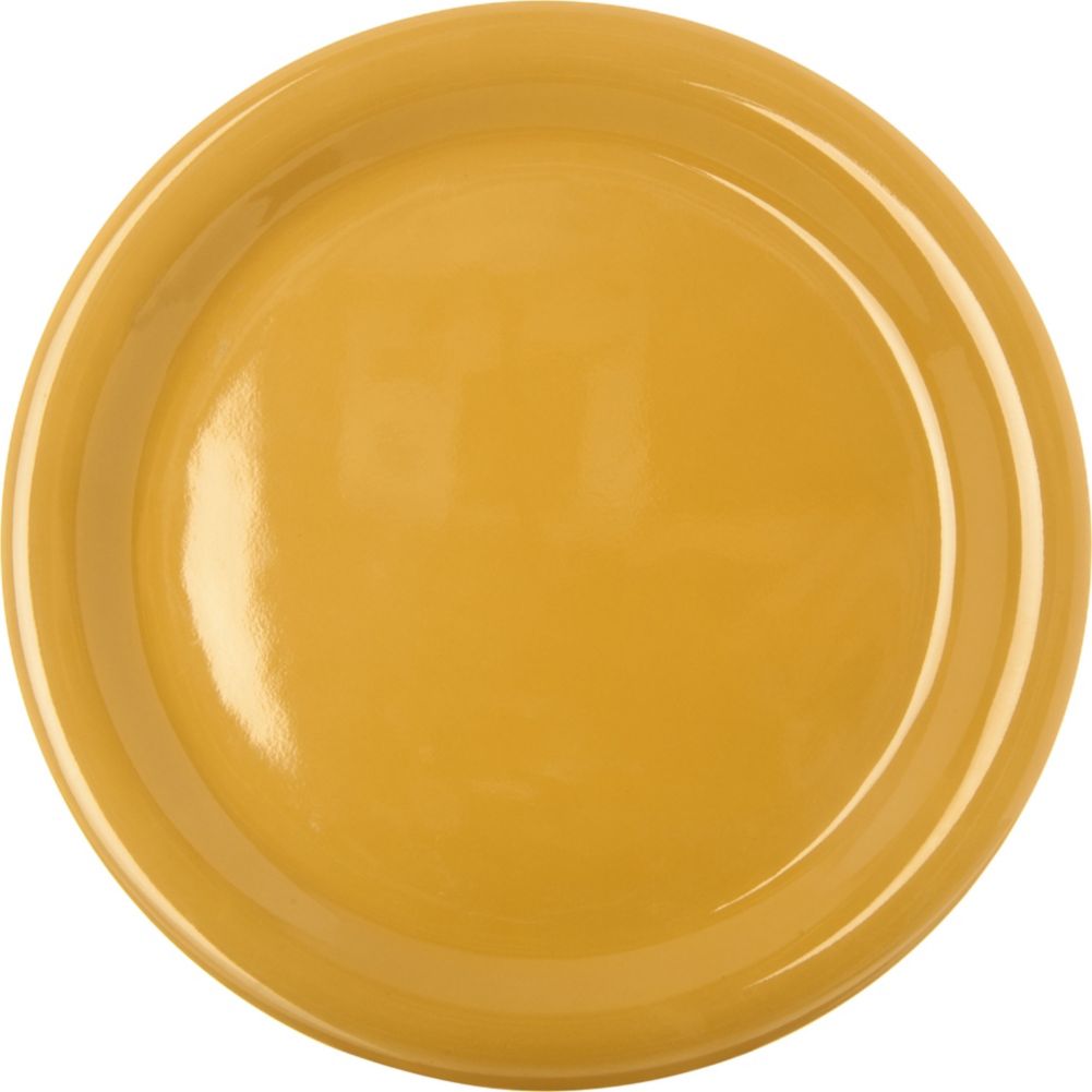 Carlisle&reg; Durus&reg; 9" Honey Yellow Narrow Rim Plate