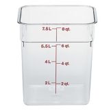 Cambro Clear Camwear&reg; 8 Qt CamSquare&reg; Container
