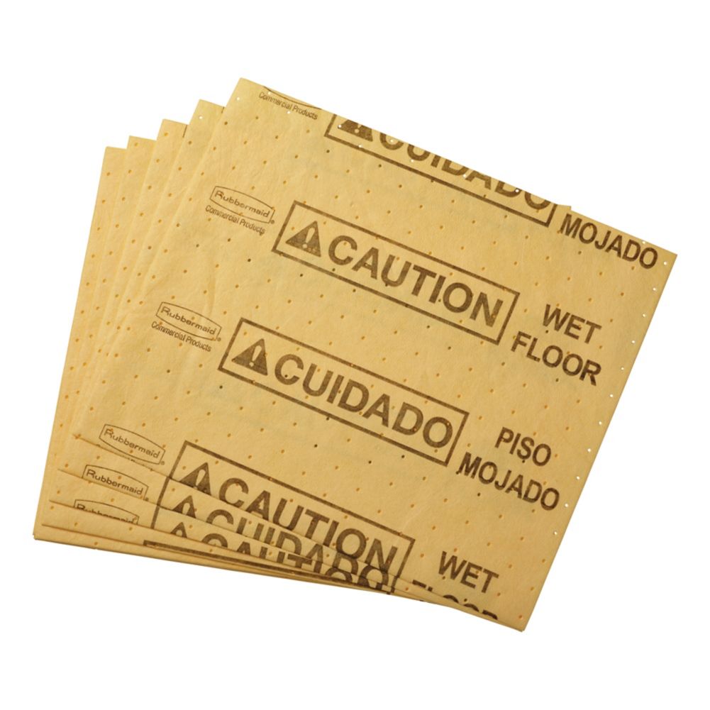 Rubbermaid Over-the-Spill&reg; Medium Yellow Station Pad 20-Pack