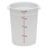Cambro White Poly Round 8 Qt Container