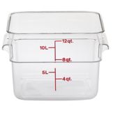 Cambro Clear Camwear&reg; 12 Qt CamSquare&reg; Container