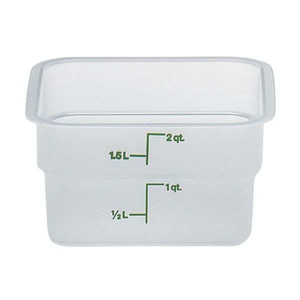 Cambro Translucent 2 Qt CamSquare&reg; Container