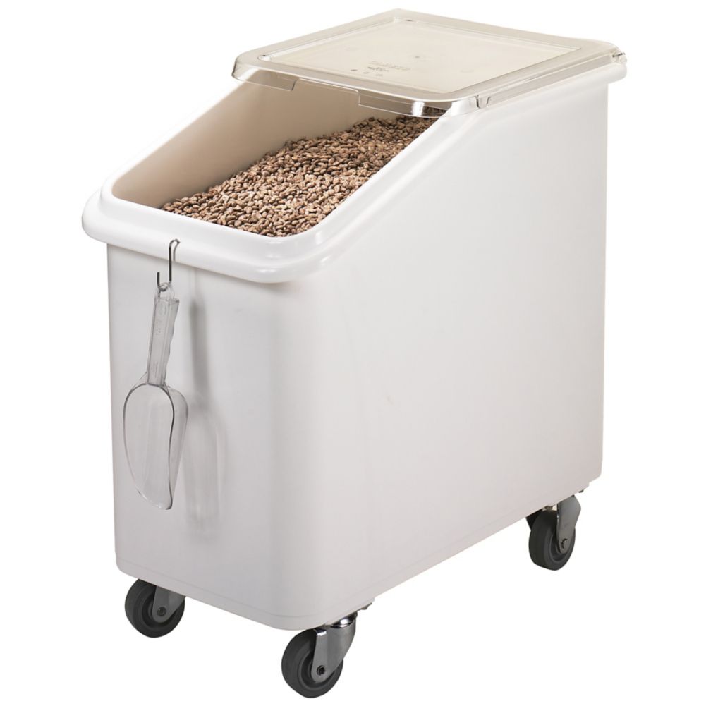 Cambro White Slant Top 27 Gal Ingredient Bin