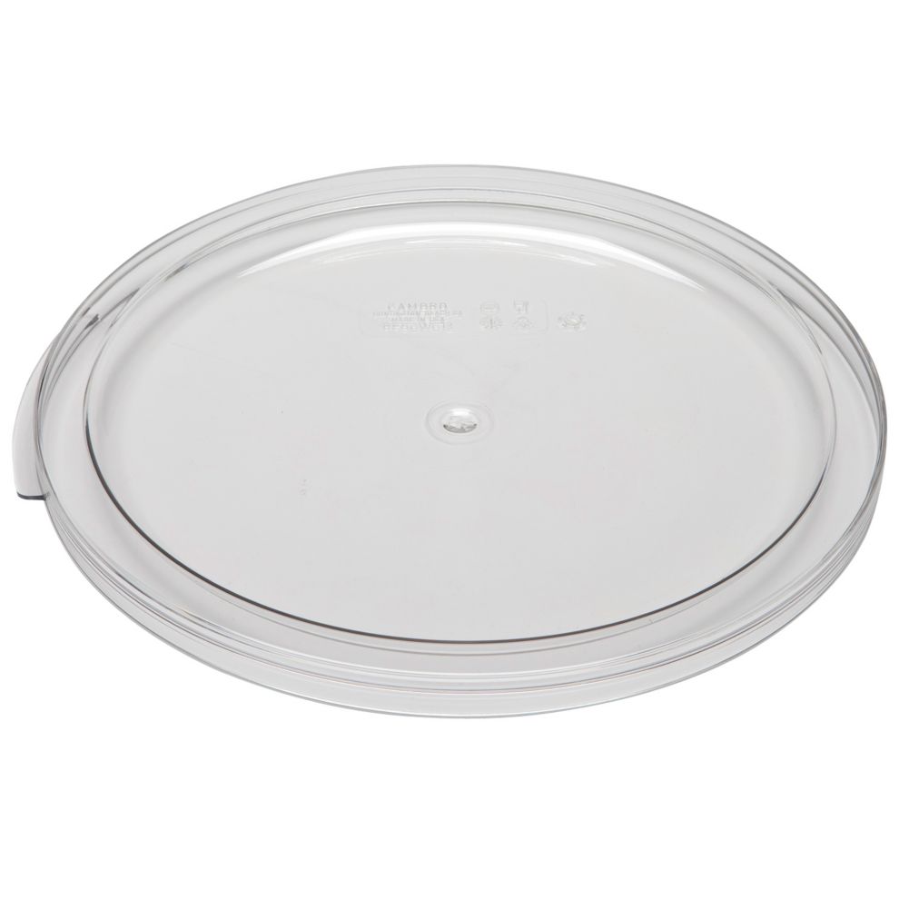 Cambro Clear Camwear&reg; Lid for Round 12 / 18 / 22 Qt Containers