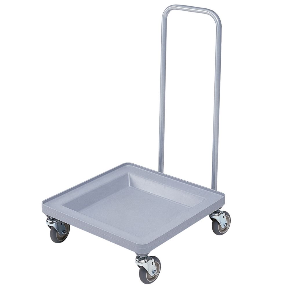 Cambro Soft Gray Economy Model Dish Rack Camdolly w/ Chrome Handle
