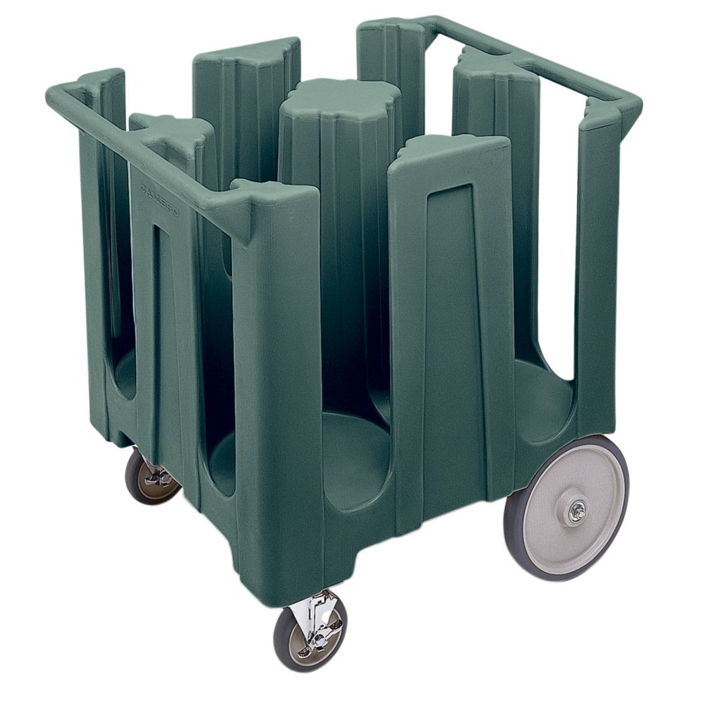 Cambro Granite Gray Fixed 4-Column Dish Caddy
