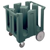 Cambro Granite Gray Fixed 4-Column Dish Caddy