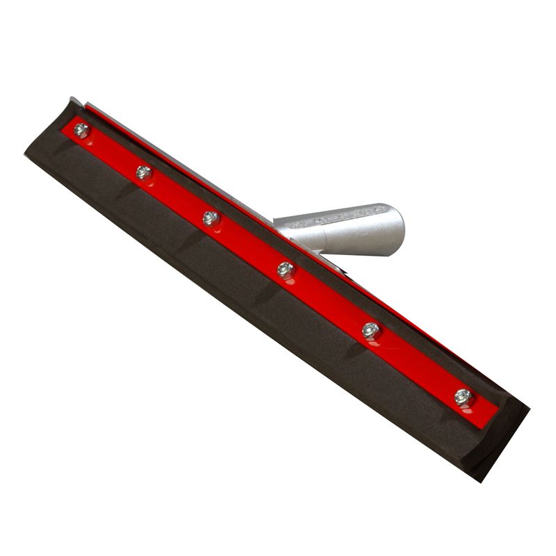 Straight Double Foam Floor Squeegee, Steel/Black, 18"