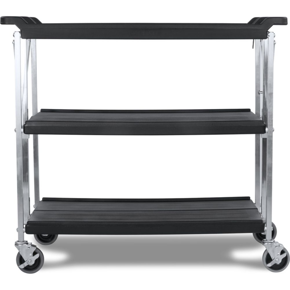 Carlisle&reg; Fold 'N Go&reg; Large Black Cart