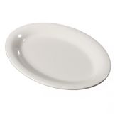 Carlisle&reg; Durus&reg; 12" x 9" Bone Oval Platter