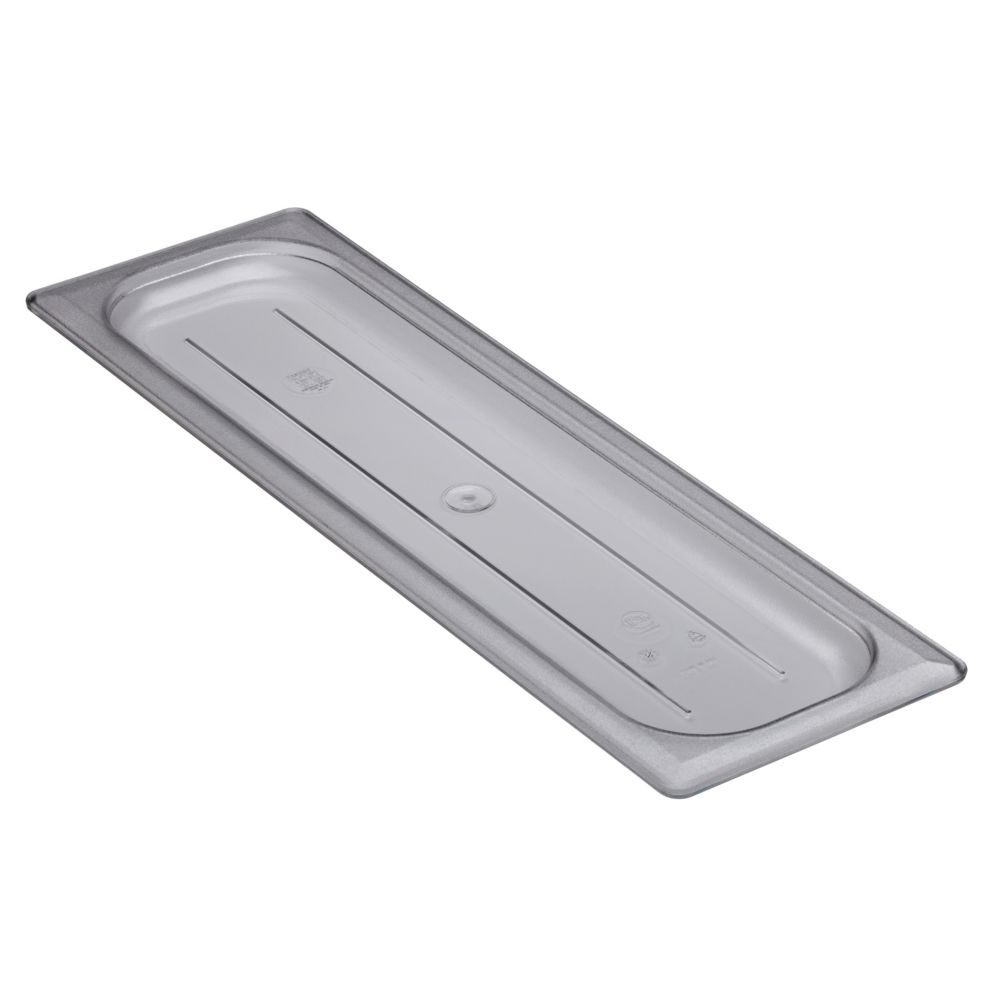 Cambro Clear Camwear&reg; Long Half Size Flat Food Pan Cover