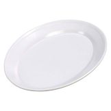 Carlisle Oval Platter, White, 12" x 8-1/2"