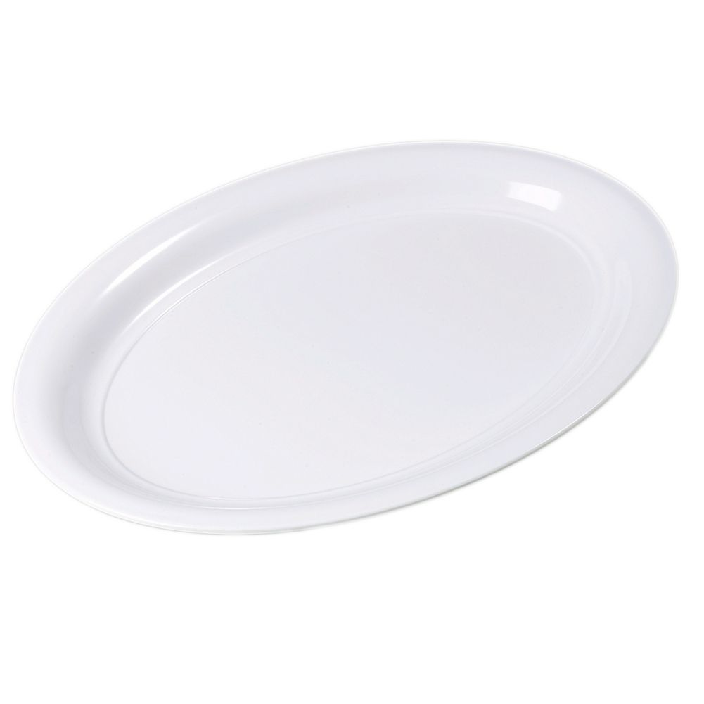 Carlisle&reg; 21"x15" White Catering Platter