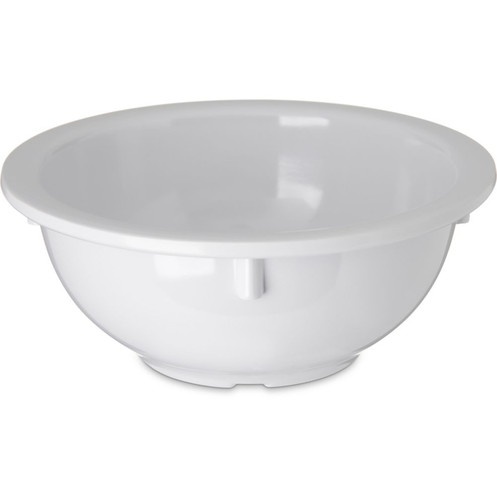 Carlisle&reg; Dallas Ware&reg; 14 Oz. White Rim Nappie Bowl