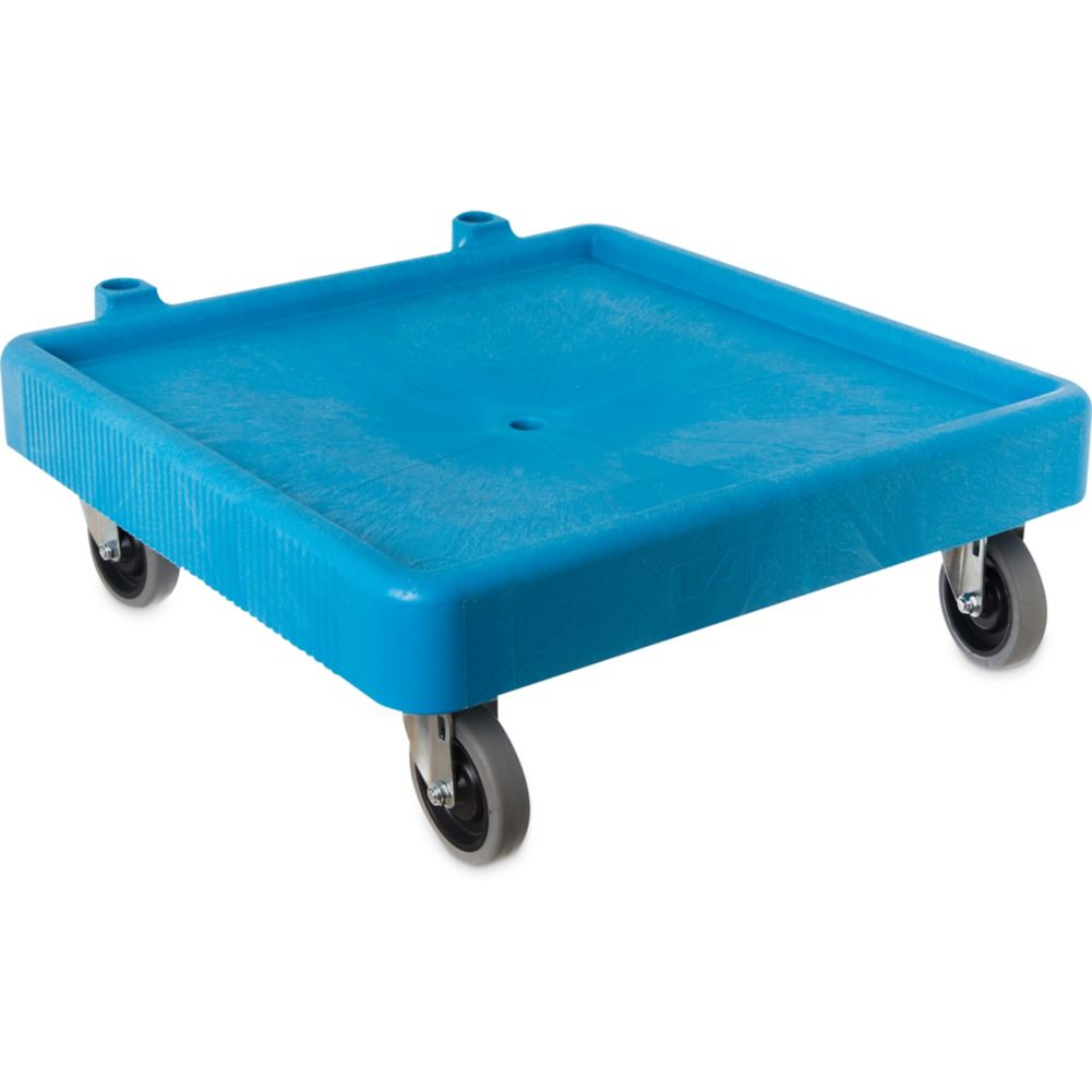 Carlisle&reg; E-Z Glide&trade; Blue Warewashing Rack Dolly