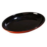 Carlisle Designer Displayware Mosaic Platter, Black / Terra Cotta, 4Qt