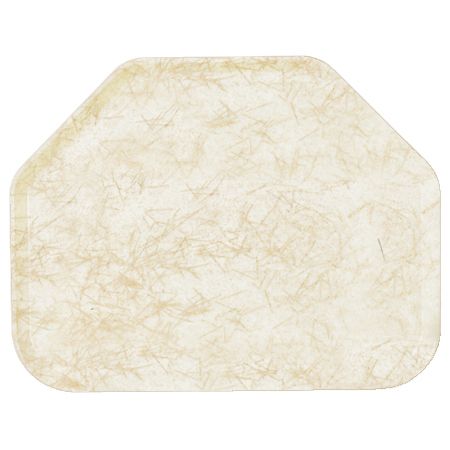 Carlisle&reg; Glasteel&trade; 18 x 14 Starfire Natural Trapezoid Tray
