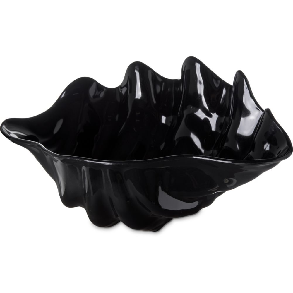 Carlisle Large Clam Shell Dish, Black, 5 Qt