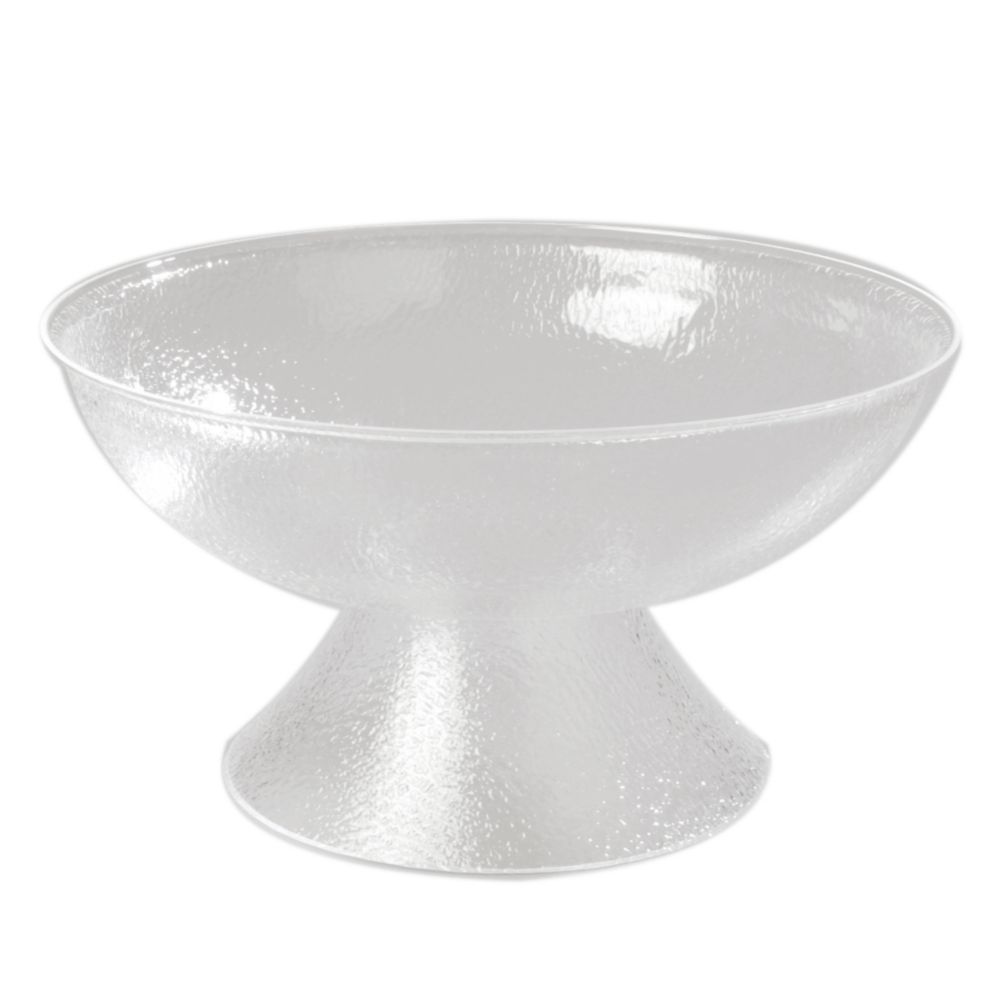 Carlisle&reg; 24 Qt. Clear Pebbled Punch Bowl