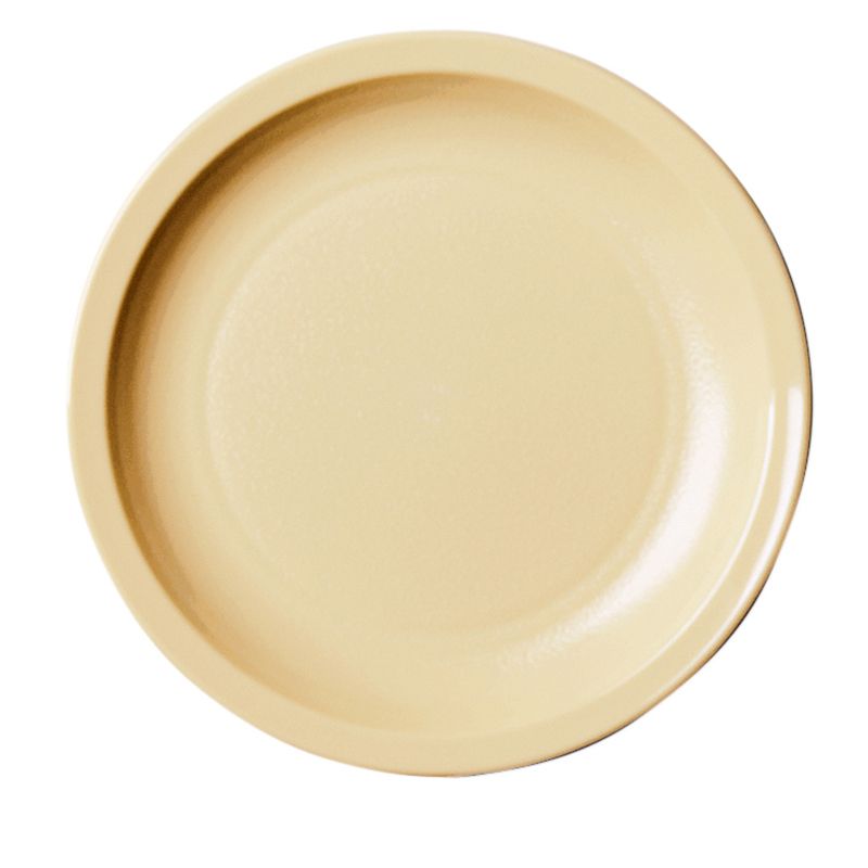 Cambro Camwear&reg; Narrow Rim Plate, Beige, 5-1/2"