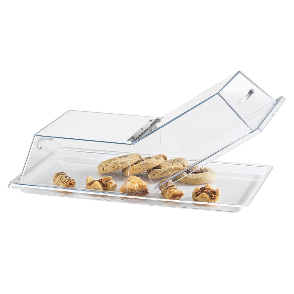 Cal-Mil&reg; Clear 12" x 20" x 4" Center Hinge Cover