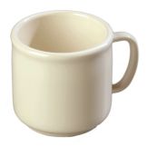 Carlisle&reg; Stackable&trade; Bone 10 Oz. SAN Plastic Mug