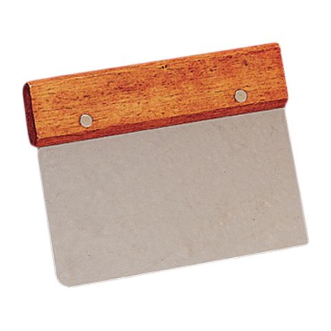 American Metalcraft 4.5"H Dough Cutter / Scraper w/ Wooden Handle