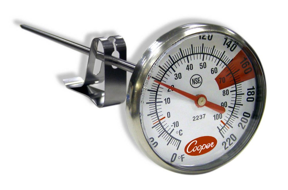 Cooper Atkins 2" 0-220&deg;F Espresso Thermometer