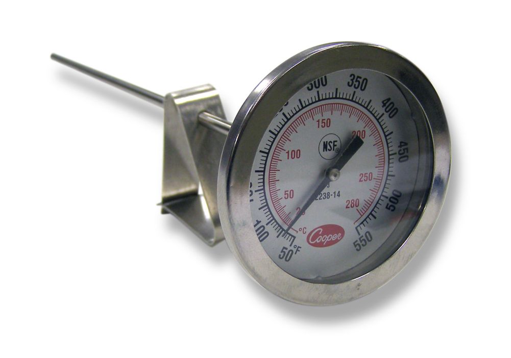 Cooper Atkins 50&deg;-550&deg;F Dough Thermometer w/ 8" Stem