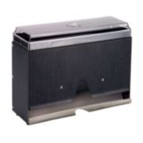Traex&reg; Black Straw Boss Jr Single Sided Wrapped Straw Dispenser