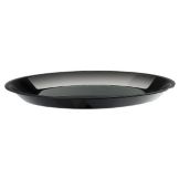Cal-Mil&reg; Black 10" x 1" Round Shallow Tray