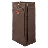 Rubbermaid Replacement Brown Zippered Vinyl Bag for Housekeeping Carts