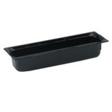 Vollrath Black Half-Long Size Super Pan 3&reg; 3.8 Qt. Plastic Pan