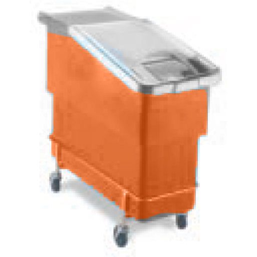 Complete Sloped-Front Orange Bin Assembly, 30"x13"x29"