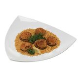 American Metalcraft Endurance&trade; White Melamine Triangular Plate