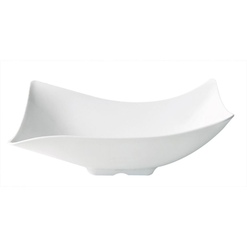G.E.T. San Michele&trade; White 4 Qt Rectangular Melamine Flare Bowl
